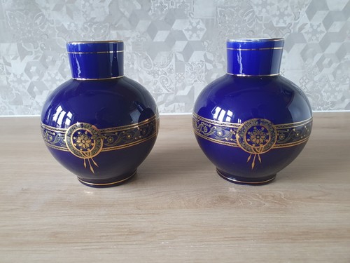 Paire vases boch frère la - vases,