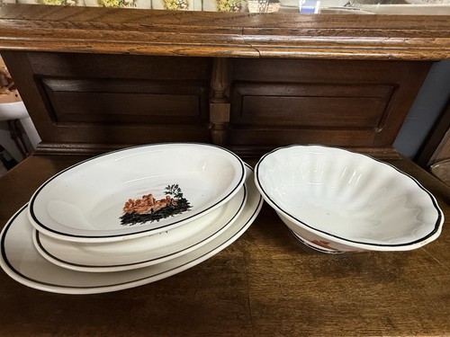 Lot plats boch - 4, la